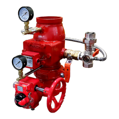 Alarm valve (Groove type) / With overpressure protector 