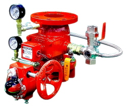 Alarm valve (Flange type) / With overpressure protector