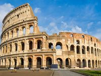 Colosseum, Rome, Italy. (Flavian Amphitheatre, arena)