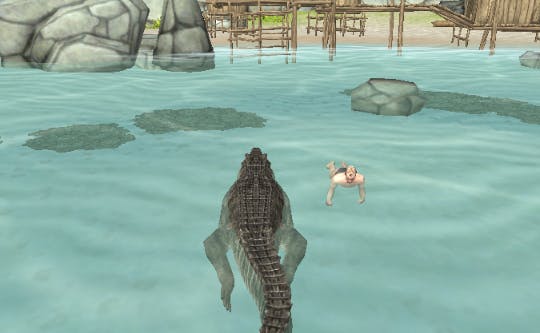 Crocodile Simulator Beach Hunt