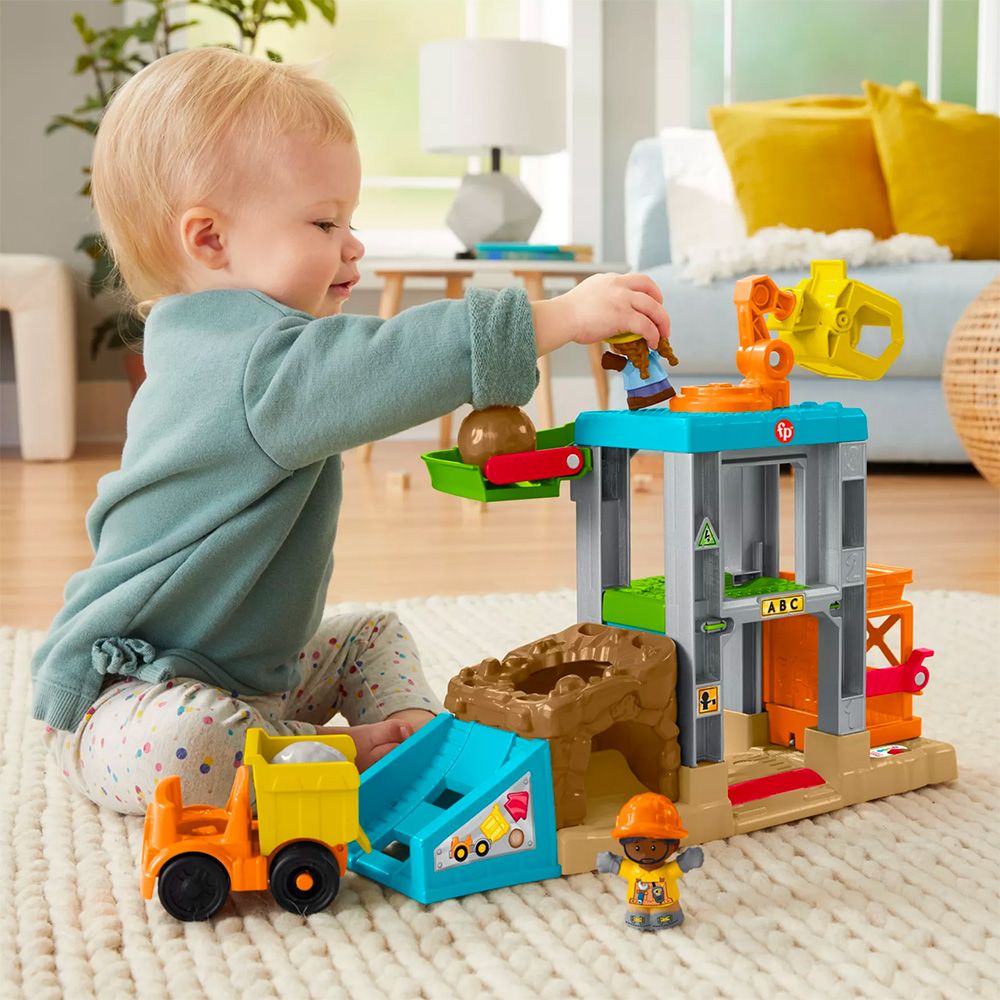 Baby playing with toys