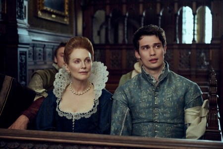 Julianne Moore and Nicholas Galitzine in 'Mary & George'