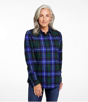 Women's Scotch Plaid Flannel Shirt, Relaxed