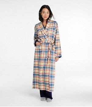 Women's Scotch Plaid Flannel Robe