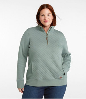 Women's Quilted Quarter-Zip Pullover