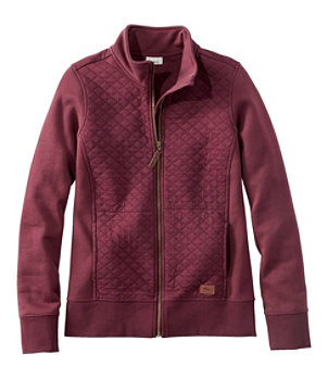 Women's Quilted Full-Zip Sweatshirt