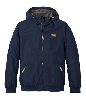 Men's Insulated 3-Season Bomber Hooded Jacket