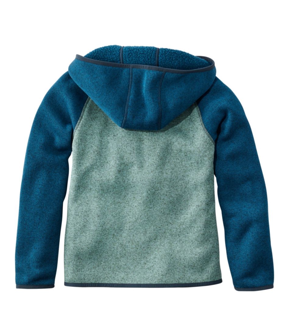 Kids' L.L.Bean's Sweater Fleece, Hooded Colorblock