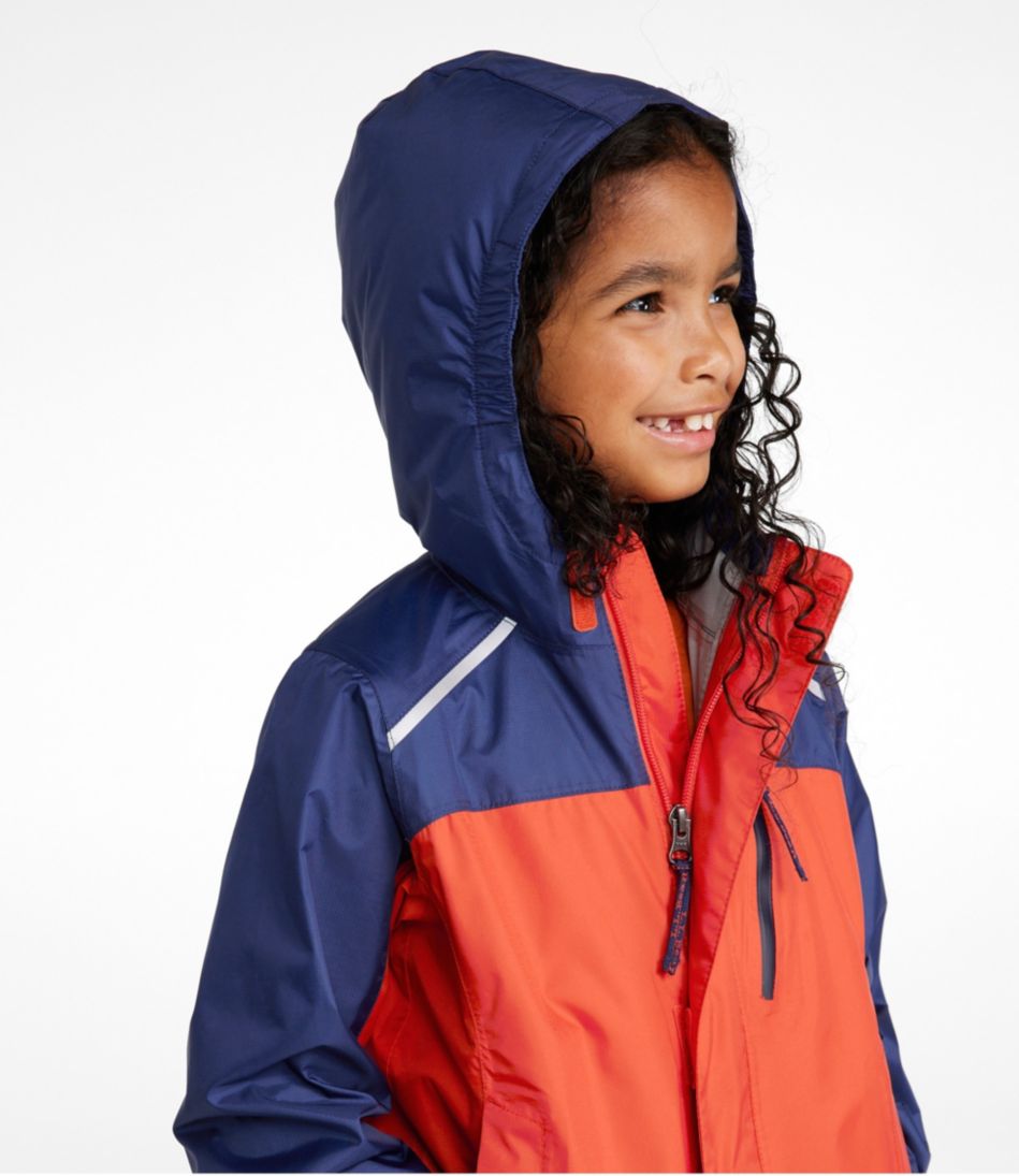 Kids' Trail Model Rain Jacket, Colorblock