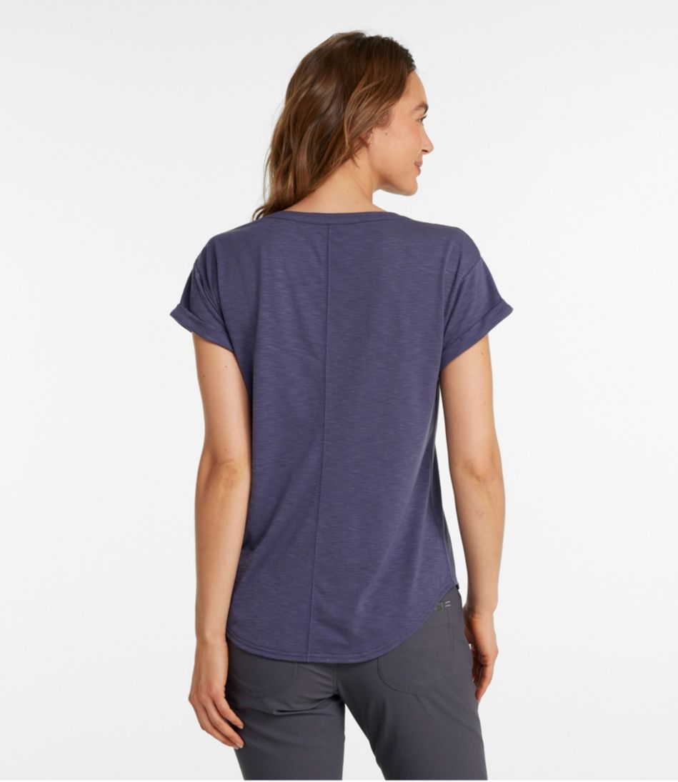 Women's Streamside Tee, Short-Sleeve Splitneck