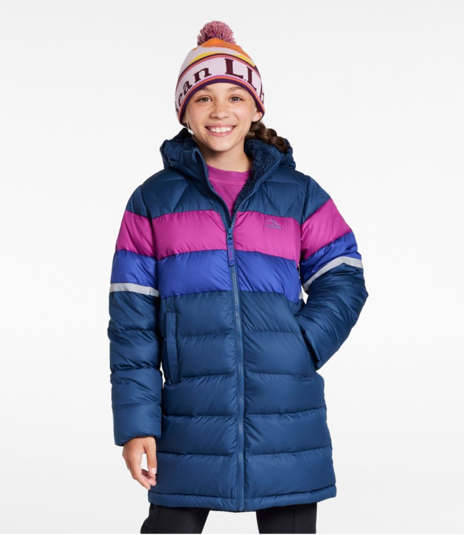 Kids' Bean's Down Coat, Colorblock