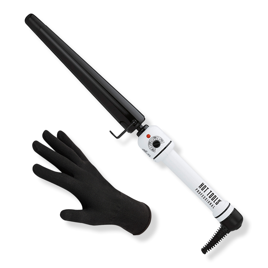 Hot Tools Professional Nano Ceramic 1-1/4" Flipperless Tapered Curling Wand #1