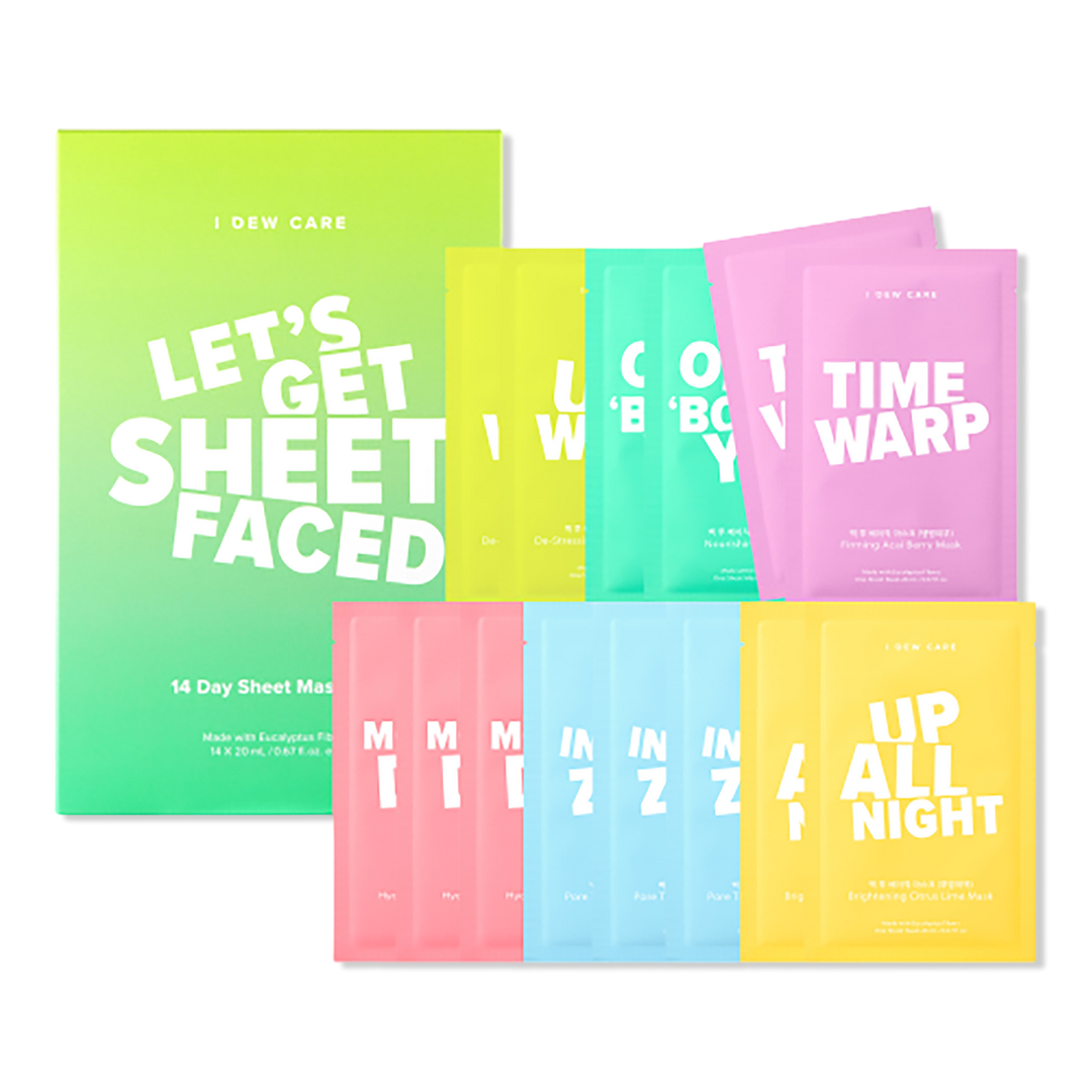 I Dew Care Let's Get Sheet Faced Sheet Mask Set #1