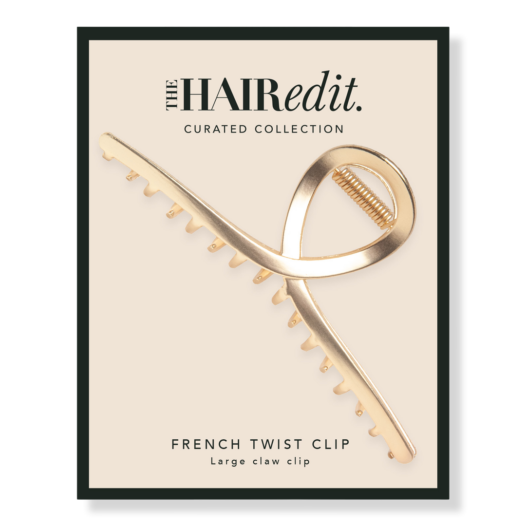 The Hair Edit Gold French Twist Claw Clip #1