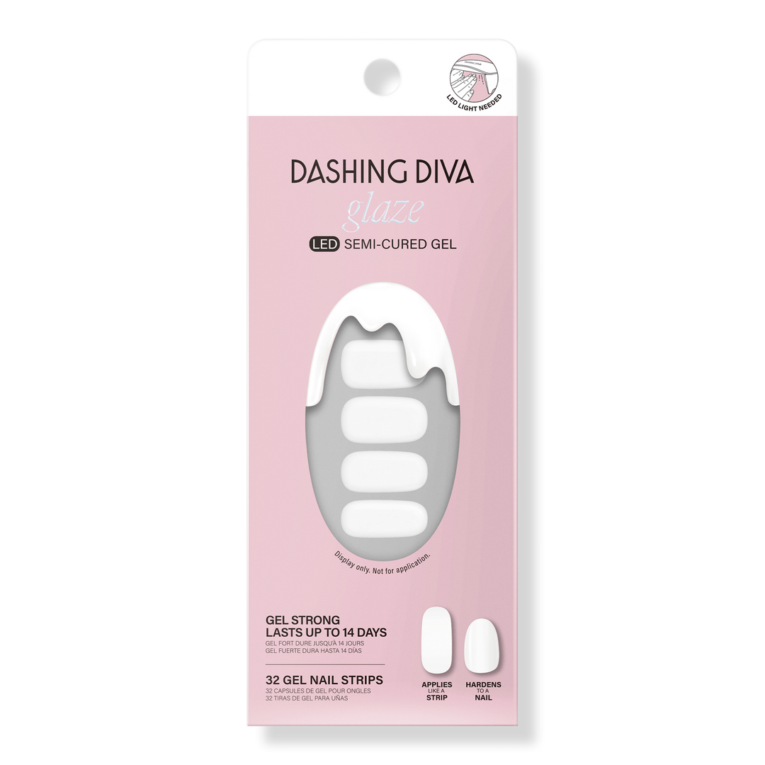 Dashing Diva White Syrup Glaze Semi-Cured Gel Color #1