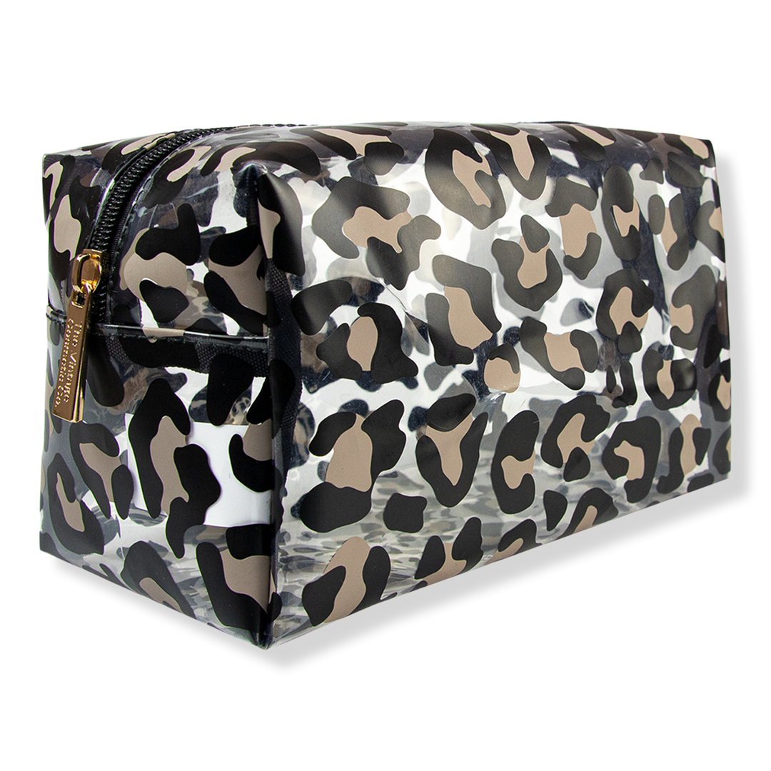 The Vintage Cosmetic Company Leopard Print Transparent Make-Up Bag #1