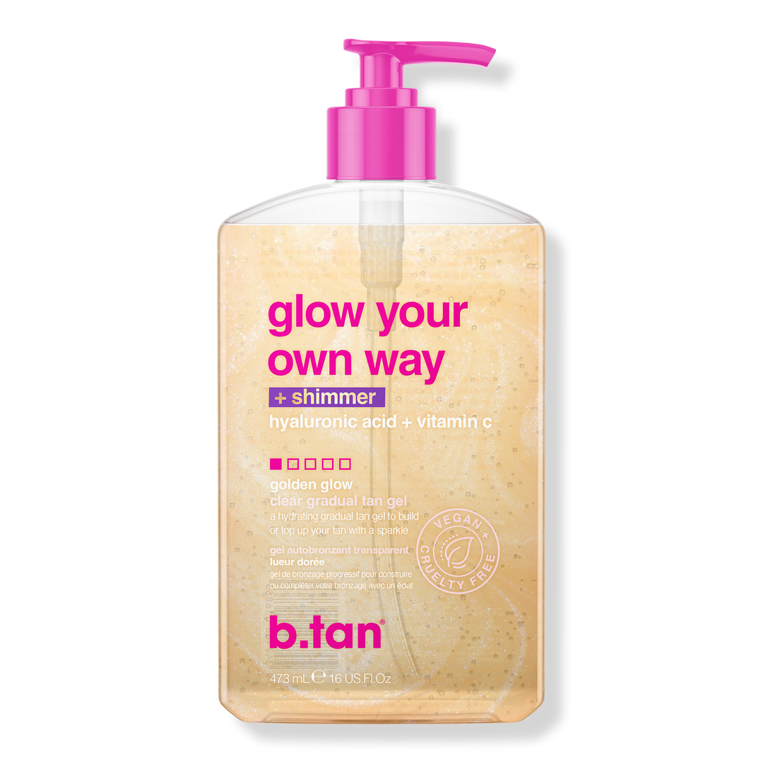 b.tan Glow Your Own Way   Shimmer Shimmering Clear Self Tan Gel #1