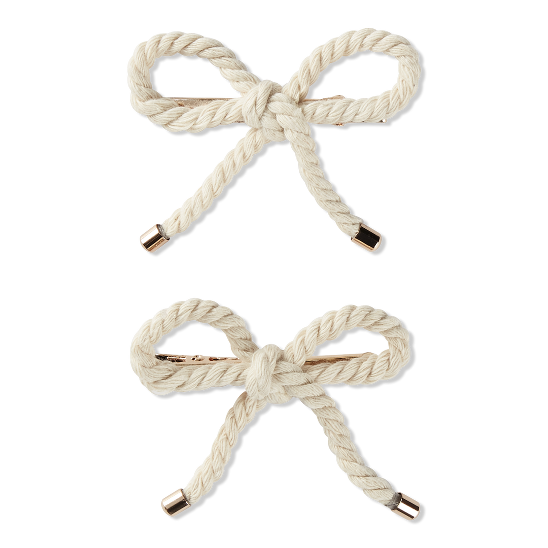 Scünci Nautie Rope Bow Salon Clips #1