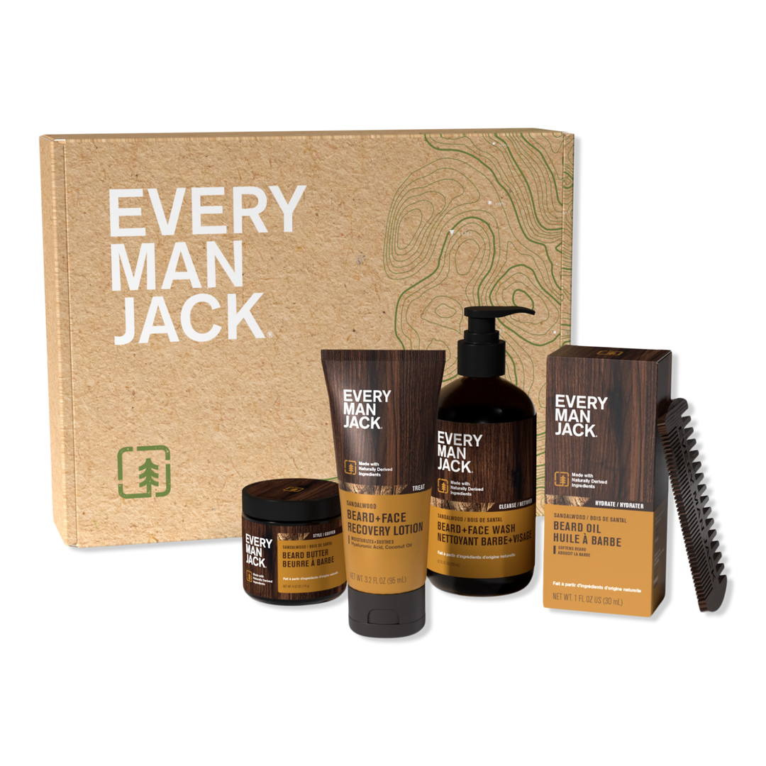 Every Man Jack Sandalwood Beard Set #1