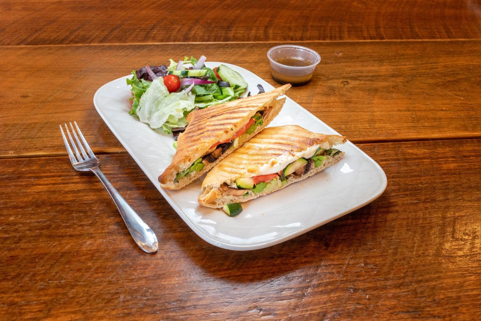 Grilled Vegetable & Fresh Mozzarella Panini