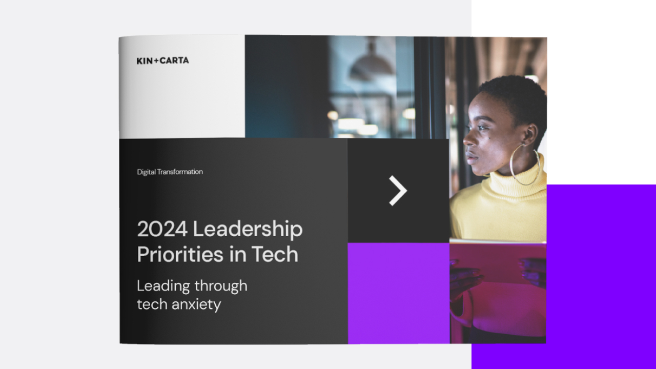 Display of the leadership priorities in tech report