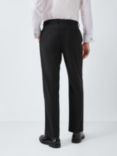 John Lewis Basket Weave Dinner Suit Trousers, Black