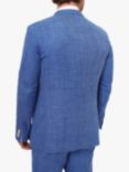 KOY Linen Blend Suit Jacket, Mid Blue