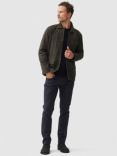 Rodd & Gunn Somerset Leather Jacket, Mouse