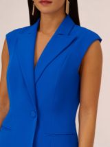 Aidan by Adrianna Papell Sleeveless Blazer Dress, Azure