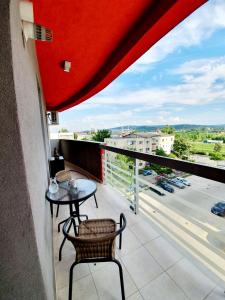 Un balcon sau o terasă la Unique Hotel Apartments Iasi