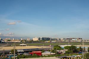 Uma visão geral de Manila ou uma vista da cidade tirada do hotel