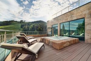 Balcon ou terrasse dans l'établissement Hotel Pegaz