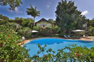 a swimming pool in front of a house at Recanto da Mata Pipa in Pipa