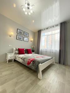 Giường trong phòng chung tại Apartment Studio PARIS 2