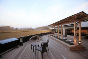 Balkon atau teras di Hotel Yumeshizuku