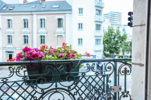 En balkon eller terrasse på Hotel De La TA