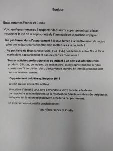 une page d'un document comportant un paragraphe dans l'établissement La plénitude Appt 124, à Sens