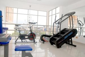 Fitness centrum a/nebo fitness zařízení v ubytování Hotel Calima Real