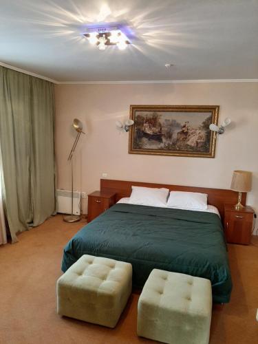 Ein Bett oder Betten in einem Zimmer der Unterkunft Stara Vezha Hotel