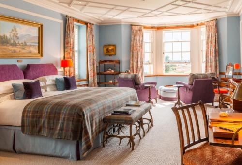 Tempat tidur dalam kamar di Links House at Royal Dornoch