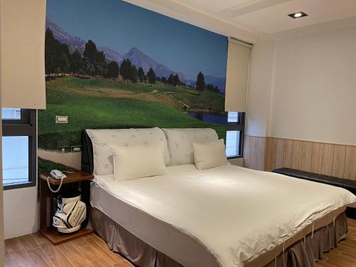 Cama o camas de una habitación en π 園周綠溫泉會館 Pi Hotspring Resort