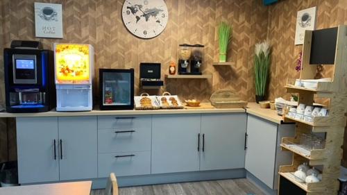 Dapur atau dapur kecil di FASTHOTEL A Dijon