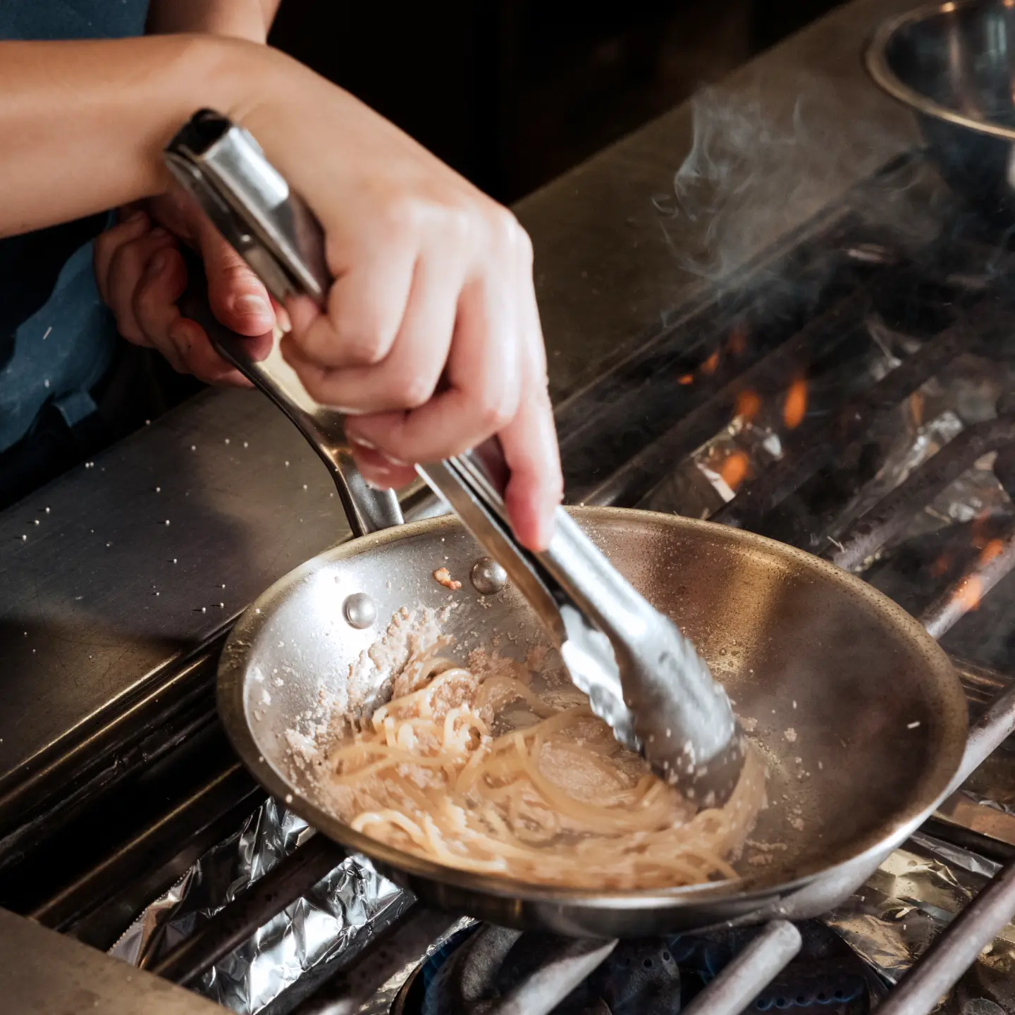 stainless frying pan 10 inch lifestyle