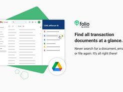 Find all transaction documents at a glance. Never search for a document, email or file again. It's all right there!