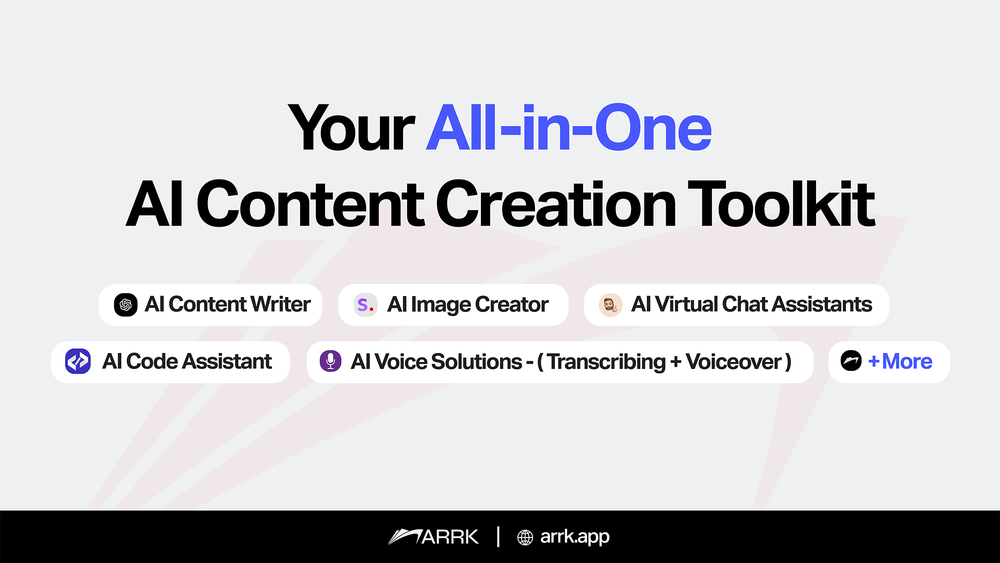 Your All In One AI Content Creation Toolkit