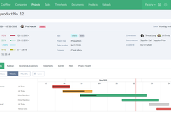 Project management (Gantt)