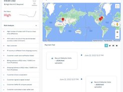 Country distance (IP  vs shipping address)