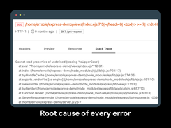 Root cause of every error