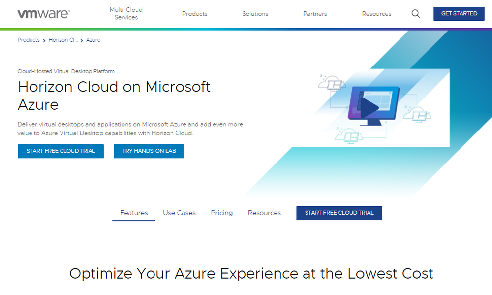 Horizon Cloud Service Screenshot 1