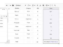 Jspreadsheet Screenshot 1